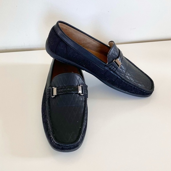 MG Shoes Black Driving Slip-On Men’s Loafers Size 7.5 - Picture 16 of 16